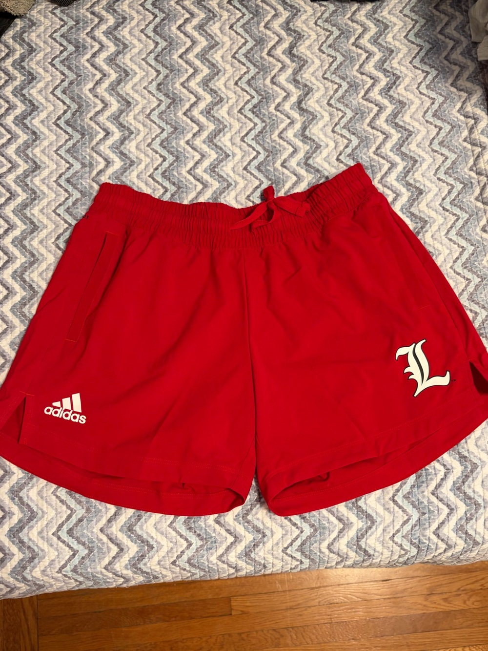 University of Louisville adidas Women's Red Athletic Shorts